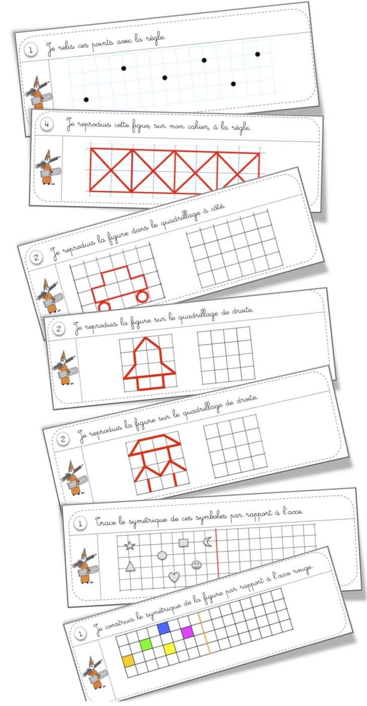 Rituels Géométrie | Bout De Gomme destiné Reproduire Un Dessin Sur Quadrillage Cp