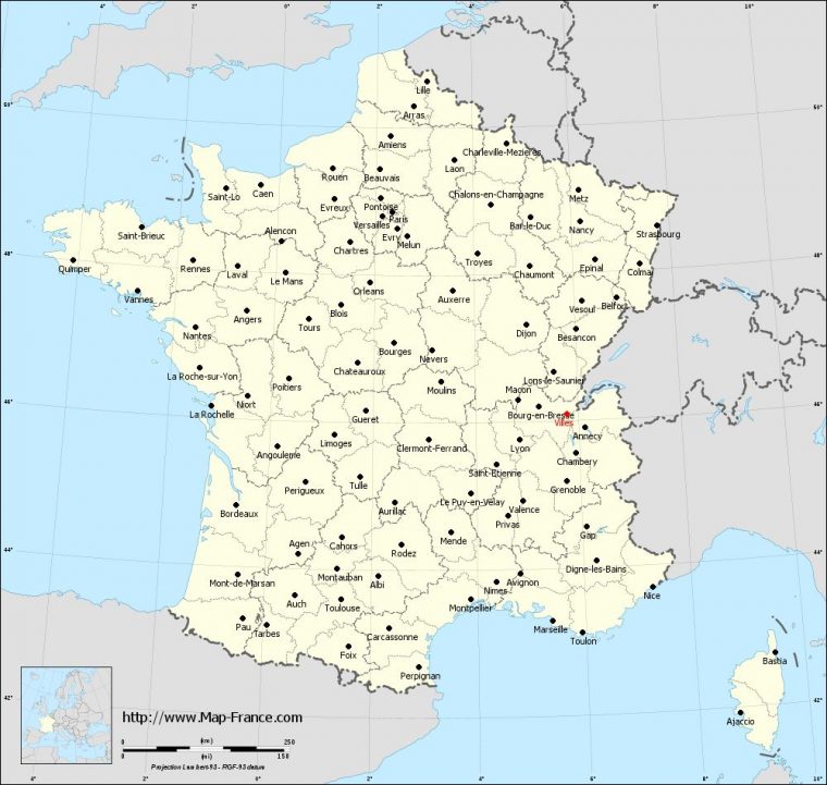 Road Map Villes : Maps Of Villes 01200 tout Carte Des Départements Et Villes