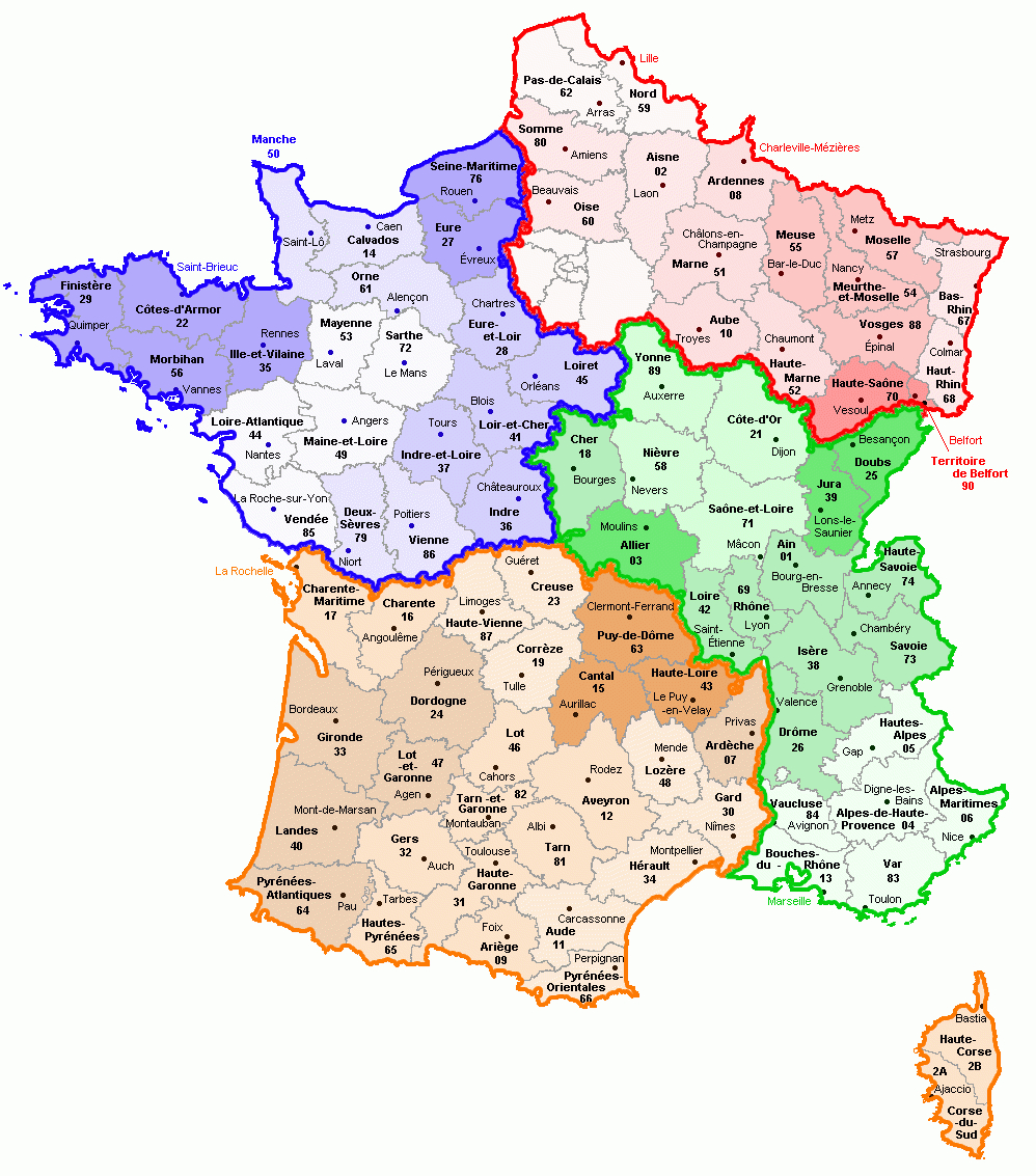 Ryckaert - Carte De France serapportantà Grande Carte De France