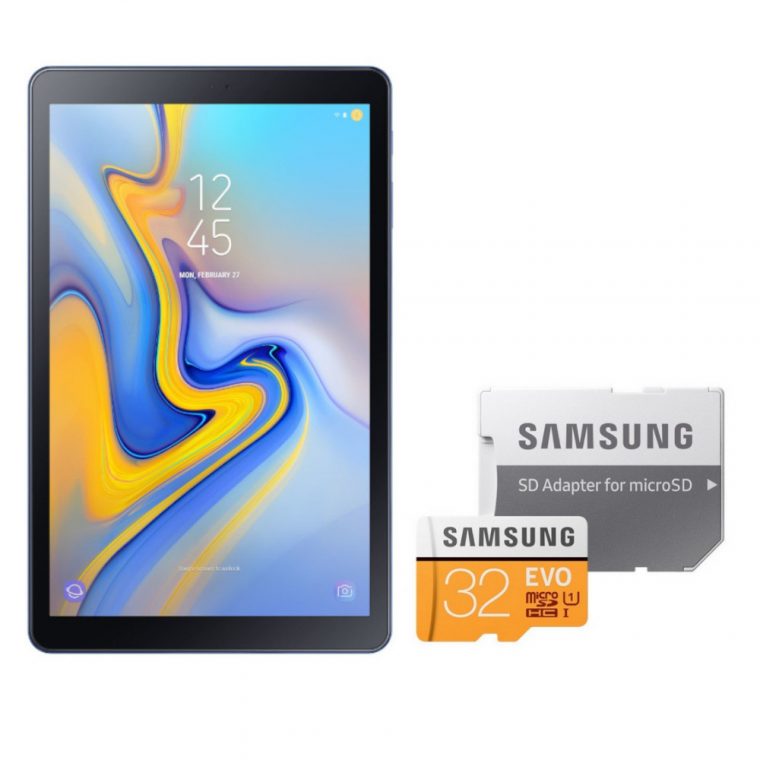 Samsung Galaxy Tab A (2018) 10.5" 32 Go 4G Noir + Carte dedans Carte Memoire Tablette