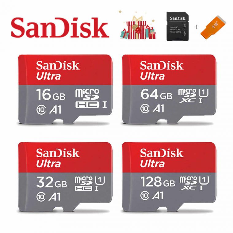 Sandisk Carte Mémoire A1 128Gb 64Gb U3 98 Mo/s 32Gb Carte tout Carte Memoire Tablette