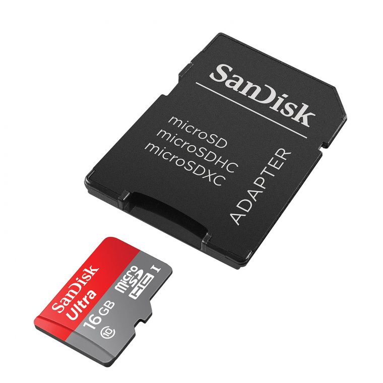 Sandisk Carte Mémoire Microsdhc Ultra Uhs-I 16 Go + à Carte Memoire Tablette