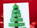 Sapin 3D Avec Des Bandes De Papier - Noël | Activité pour Activité De Noel Maternelle