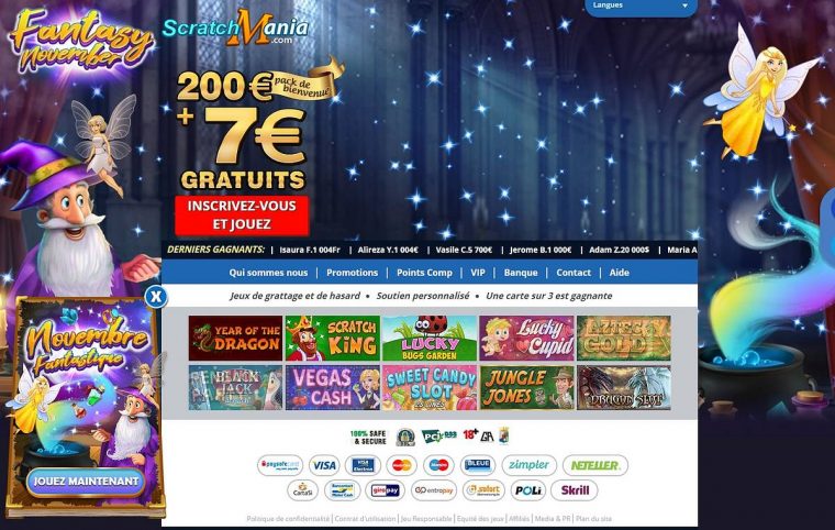 Scratchmania Casino : Tout Ce Que Vous Devez Savoir encequiconcerne Site De Jeux Gratuit En Ligne