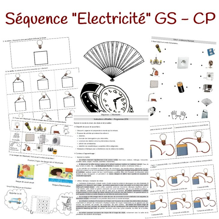 Séquence “Électricité” Gs-Cp concernant Activité Manuelle Pour Cp