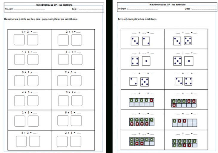 Série D'exercices Sur Les Additions Au Cp – Véro À L'école concernant Exercice De Cp En Ligne