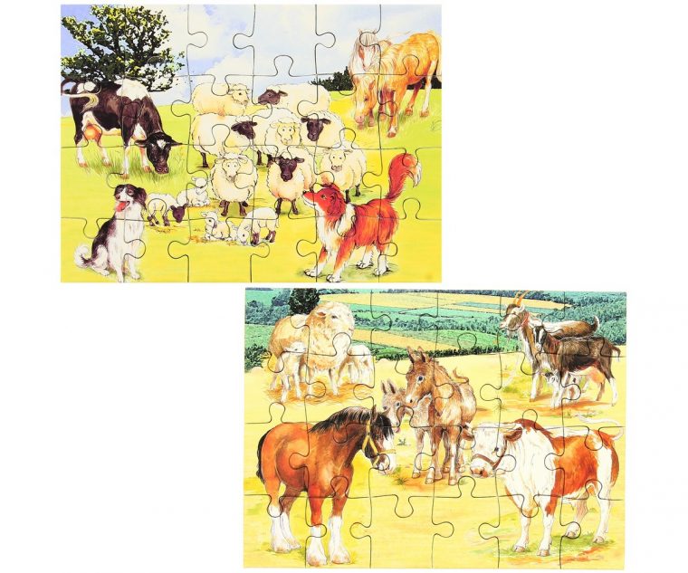 Set Jouet Lot 2 Mini Puzzles Ludique Jeu Enfant Animaux De serapportantà Jeux Enfant Animaux