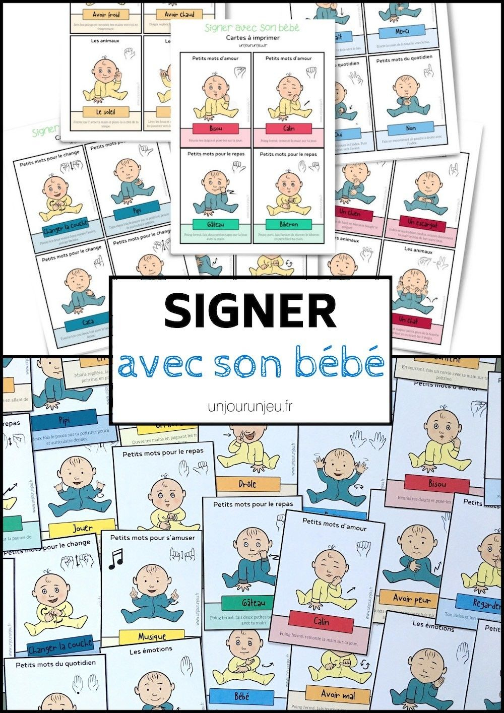 Signer Avec Son Bébé : 52 Cartes À Télécharger Gratuitement tout Jeux De Cartes À Télécharger Gratuitement