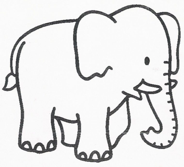 Silhouette Elephant Coloriage pour Silhouette D Animaux À Imprimer