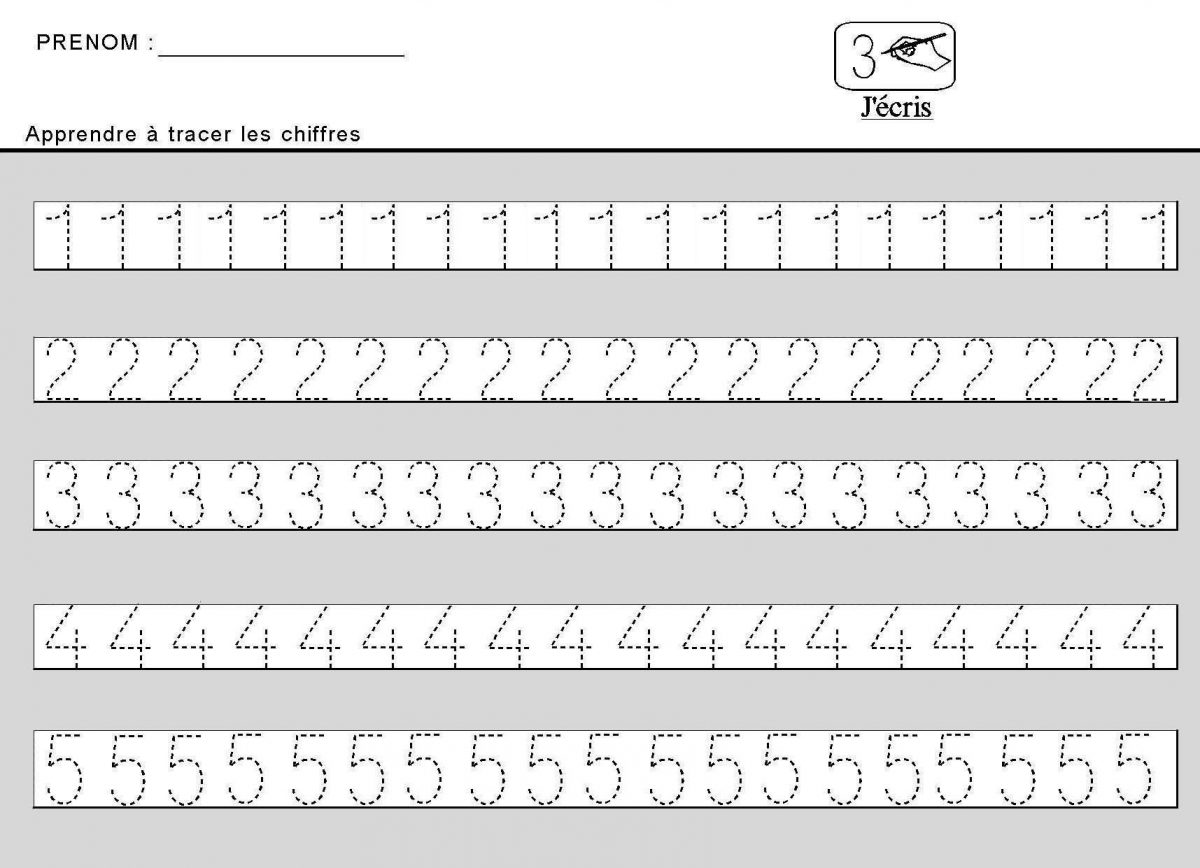 Site Maternelle : Apprendre À Tracer Des Chiffres En Moyenne à Exercice Graphisme Moyenne Section