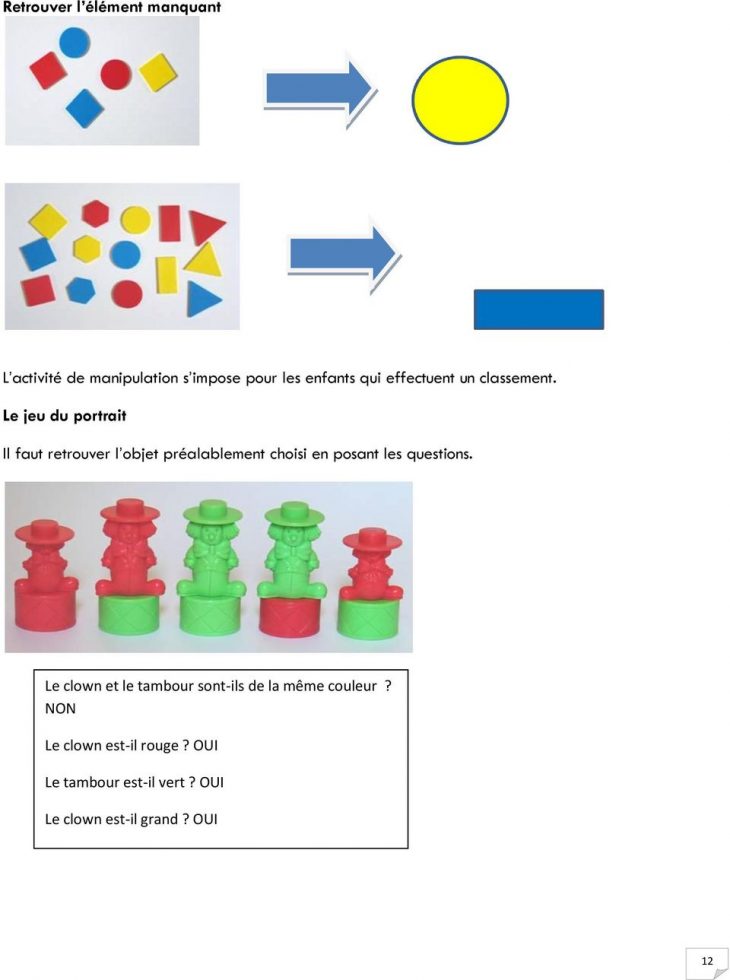 Situations Problème Et Jeux Mathématiques – Pdf destiné Jeux Ou Il Faut Retrouver Des Objets