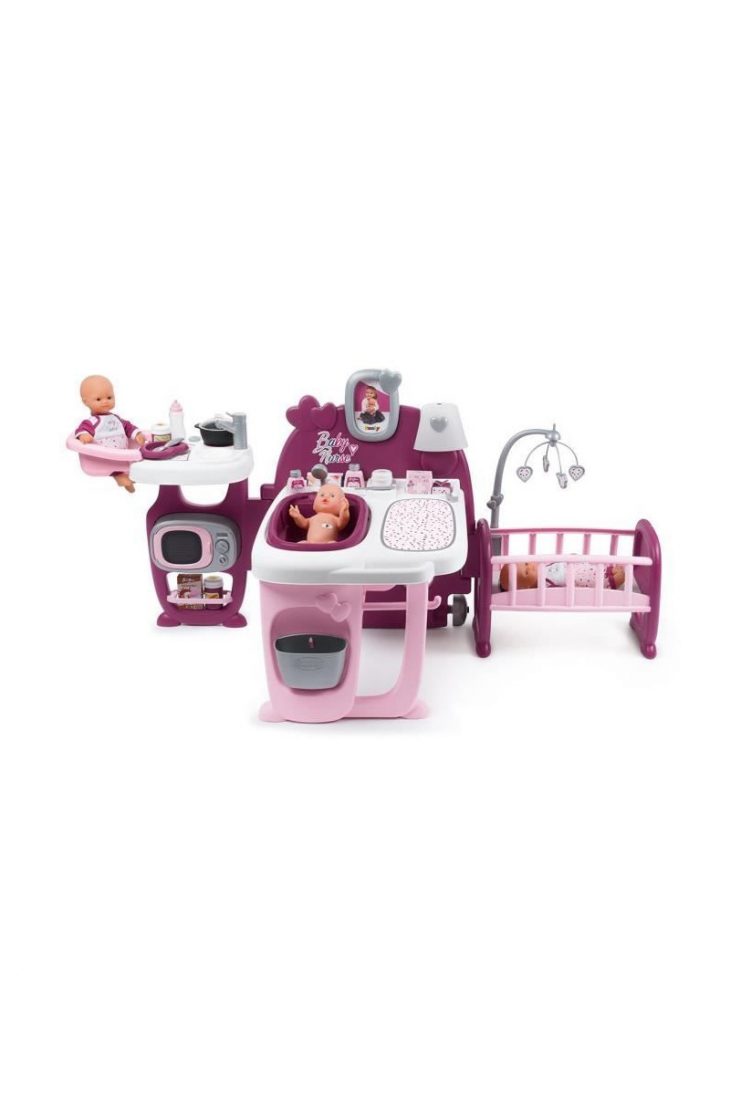 Smoby Baby Nurse Grande Maison Des Bébés – 3 Espaces De Jeux dedans Jeux De Grande Maison