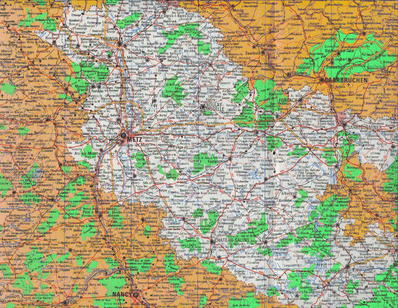 Snuipp 57 - Syndicat Moselle serapportantà Département 57 Carte