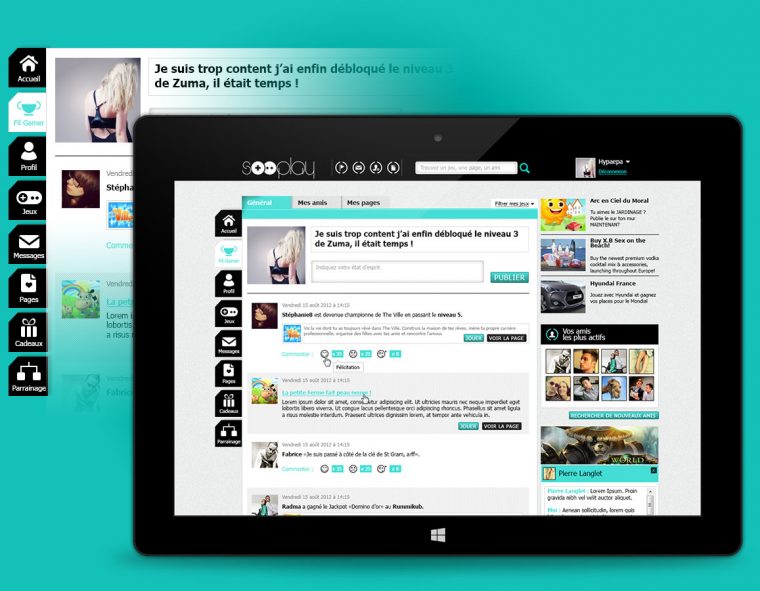 Sooplay, Plateforme Sociale De Jeux En Ligne – Graphiste intérieur Site De Jeux Gratuit En Ligne