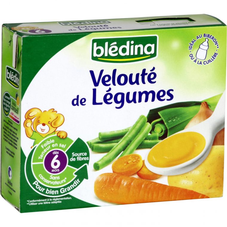 Soupe Bébé Blédiner 6 Mois, Légumes Blédina Blédina – Les 2 avec Brique Pour Bebe