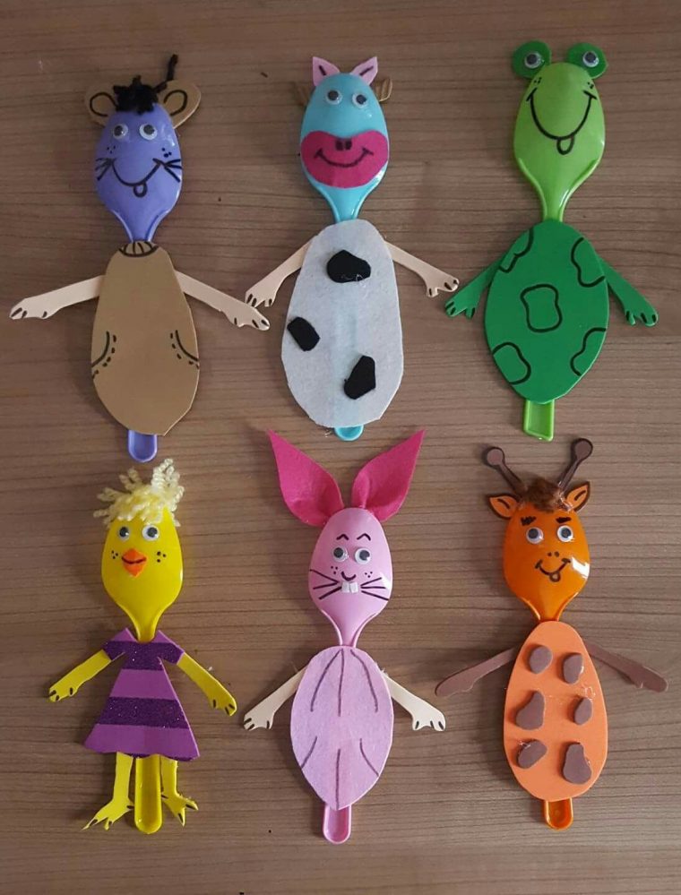 Spoon Animals | Bricolage Enfants | Activité Manuelle encequiconcerne Activité Manuelle Sur La Ferme