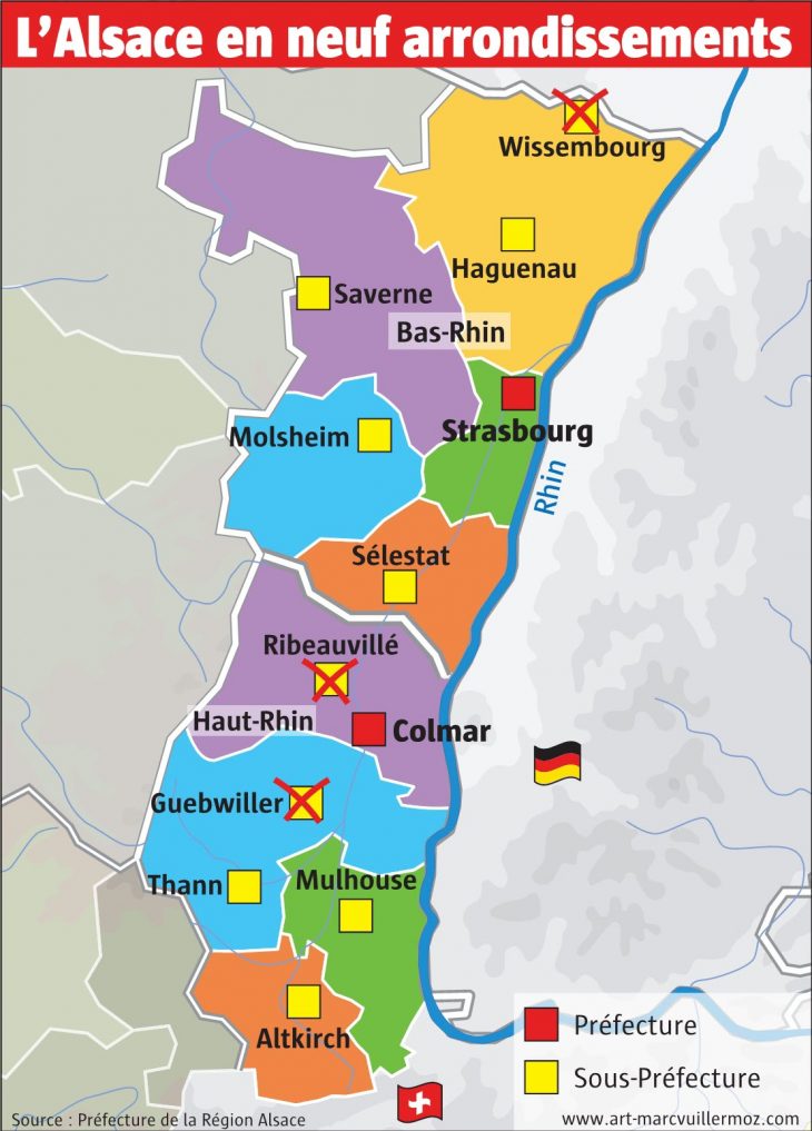 Strasbourg | La Nouvelle Carte Des Arrondissements Se intérieur Carte Des Préfectures