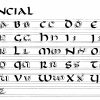 Study Sessions - Uncial - Part 2 - Majuscule : Calligraphy serapportantà Majuscule Script