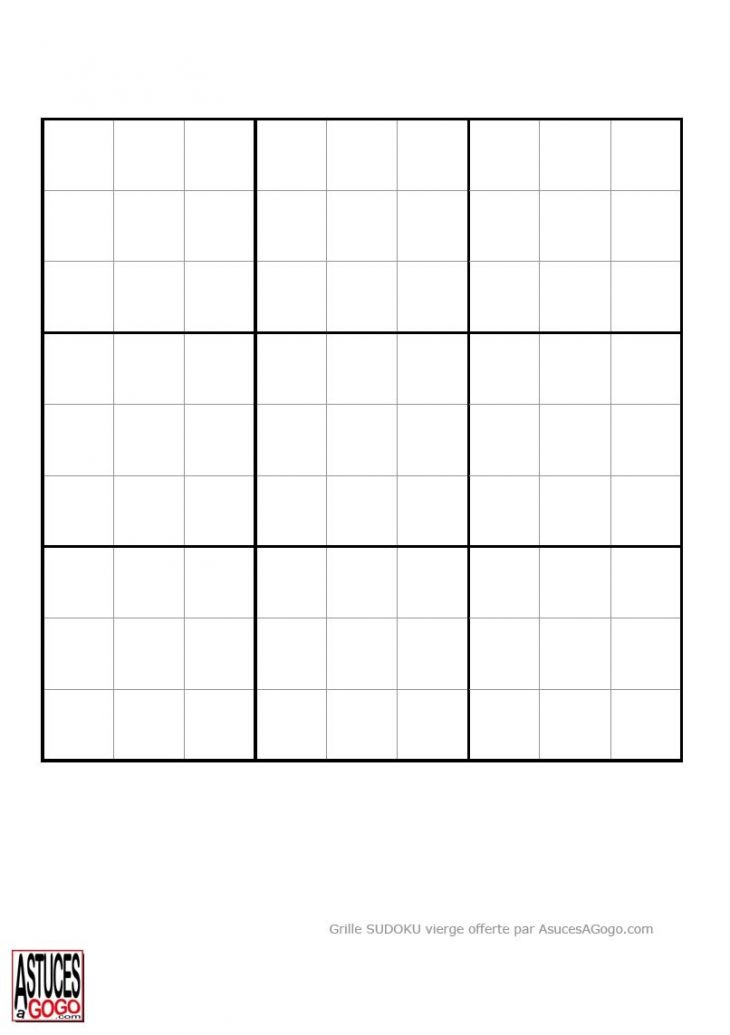 Sudoku A Imprimer – Junglekey.fr Image encequiconcerne Grille Sudoku Gratuite À Imprimer