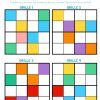 Sudoku Des Couleurs | Sudoku, Sudoku Enfant Et Jeux A Imprimer destiné Grille Sudoku Gratuite À Imprimer