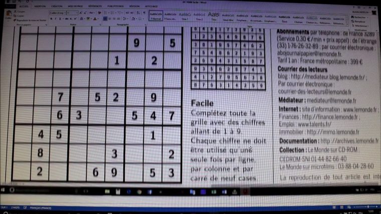 Sudoku – Le Film – Explications 1Ère Partie serapportantà Sudoku Facile Avec Solution