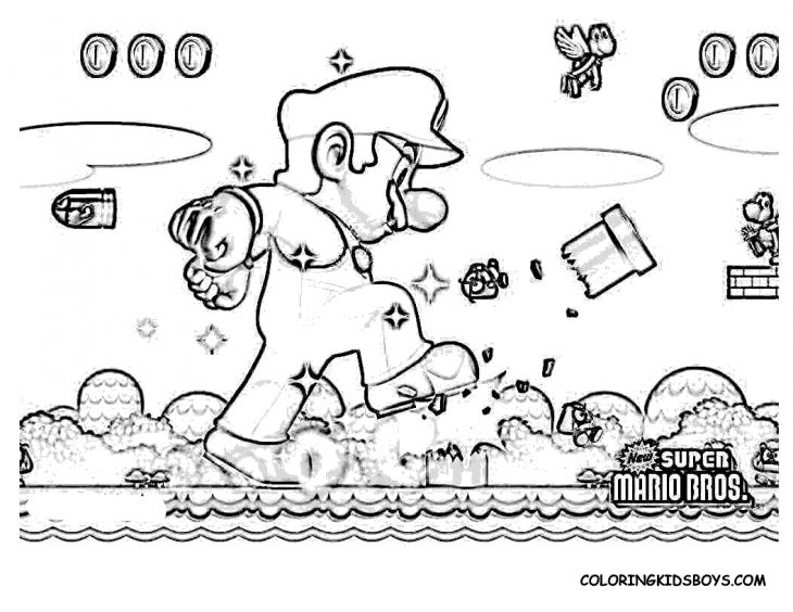 Super Mario Bros #11 (Jeux Vidéos) – Coloriages À Imprimer encequiconcerne Jeux Gratuit De Dessin A Colorier