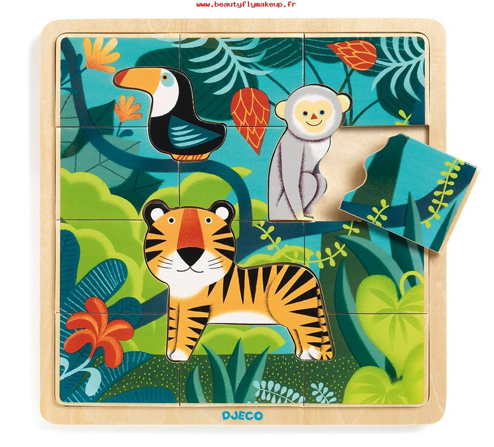 Super Prix Djeco Enfants Puzzle Puzzlo Jungle Jeux Éducatifs pour Jeux De Puzzle Enfant