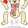 Sweet Valentine Bear | Vintage Paper Dolls, Paper Puppets dedans Pere Noel A Decouper