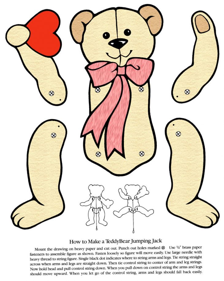 Sweet Valentine Bear | Vintage Paper Dolls, Paper Puppets dedans Pere Noel A Decouper