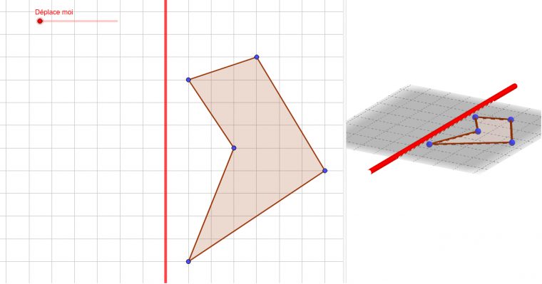 Symétrie Axiale, Mais  – Geogebra pour Symétrie Axial