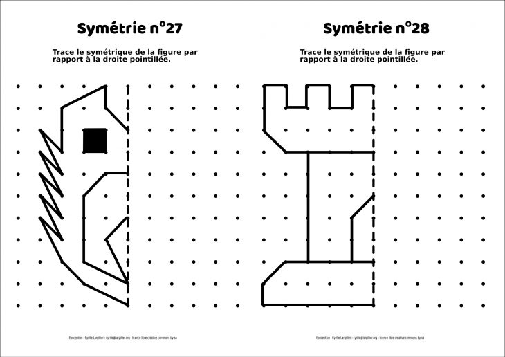 Symétrie Ce : 20 Mini-Fiches – Le Retour – Cyrille Largillier dedans Symétrie Ce1 Ce2