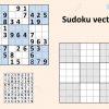 Symétrique Sudoku Avec Des Réponses. Vector Set Sudoku. Modèle Vierge. avec Sudoku Vierge