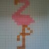 Tableau Pixel Art Flamant Rose | Flamant Rose, Pixel intérieur Pixel Art Flamant Rose