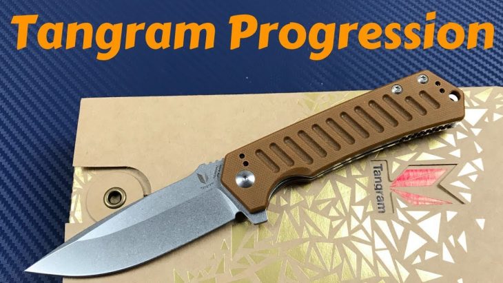 Tangram Progression Linerlock Knife Dirk Pinkerton Design Another Great  Budget Offering intérieur Progression Tangram