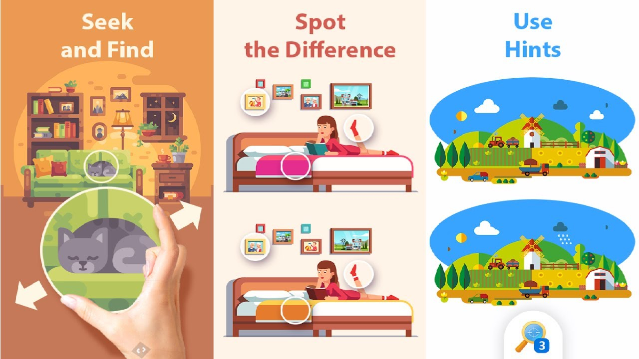 Taptap Differences: Identify &amp; Find Things Objects Android Gameplay pour Jeux De Différence Difficile