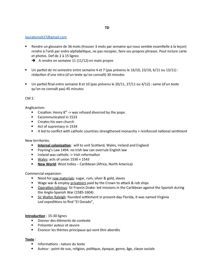 Td Civi – Notes De Cours 1-2 – – Toulouse – Jean Jaurès intérieur Ordi Mots