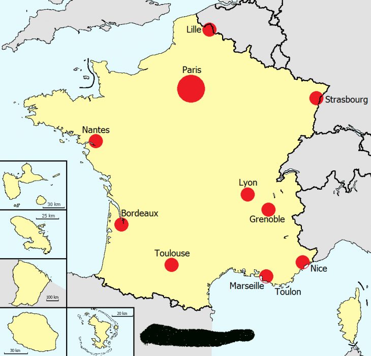 Télécharger Carte Des Grandes Villes Françaises Pdf à Carte De La France Avec Les Grandes Villes