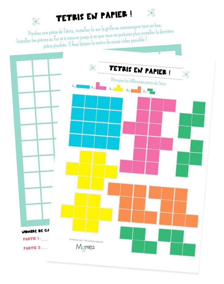 Tetris À Imprimer | Jeux De Voyage Pour Enfants, Jeux A dedans Jeux Mathématiques Ce2 À Imprimer