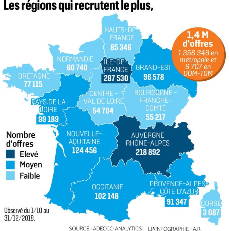 The Adecco Group On Twitter: "our #adeccoanalytics Data Used tout Combien Yat Il De Region En France