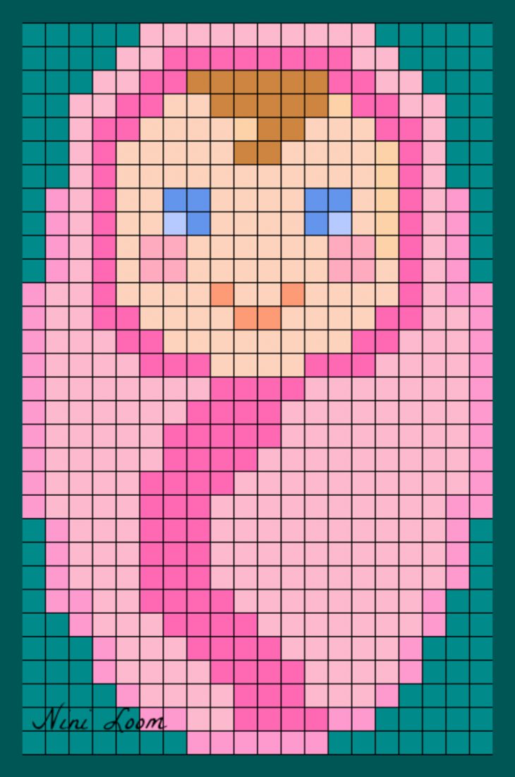 Theme Bebe Naissance tout Pixel Art Facile Fille