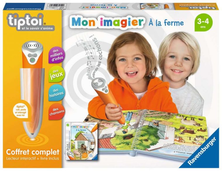 Tiptoi® – Coffret Complet Lecteur Interactif + Livre Imagier A La Ferme tout Livre Jeu Interactif