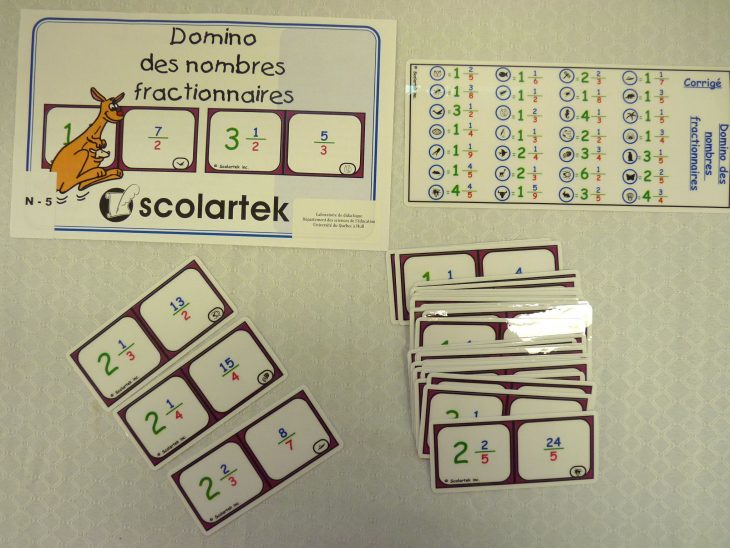 Titre: Domino Des Nombres Fractionnaires Cote: Jeu 3050 intérieur Jeu Du Domino