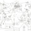 Tous Les Coloriages De L'atelier Imaginaire Sont En Ligne destiné Coloriage Village De Noel