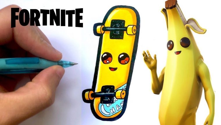 Tuto Dessin Skate Banane Fortnite à Dessiner Une Banane