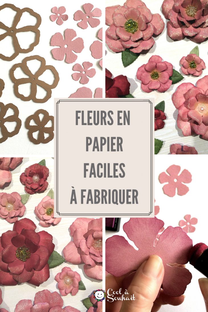 Tutoriel Pour Faire Des Fleurs En Papier Cartonné | Fleurs dedans Fleurs À Découper