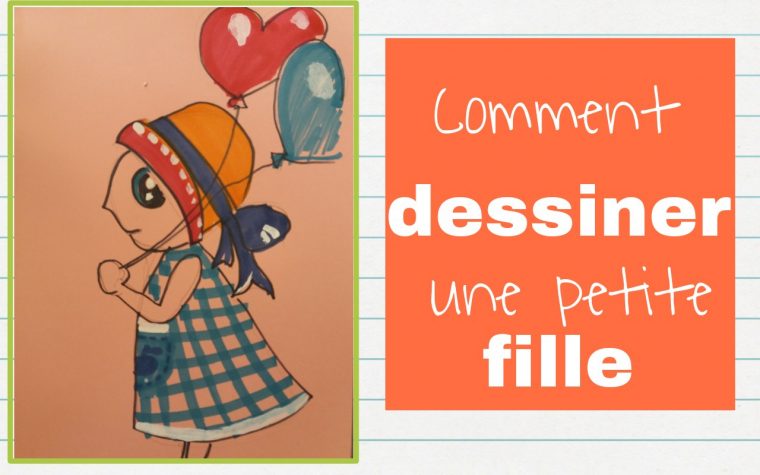 Un Dessin Kawaii- Une Petite Fille concernant Dessin Facile Pour Fille