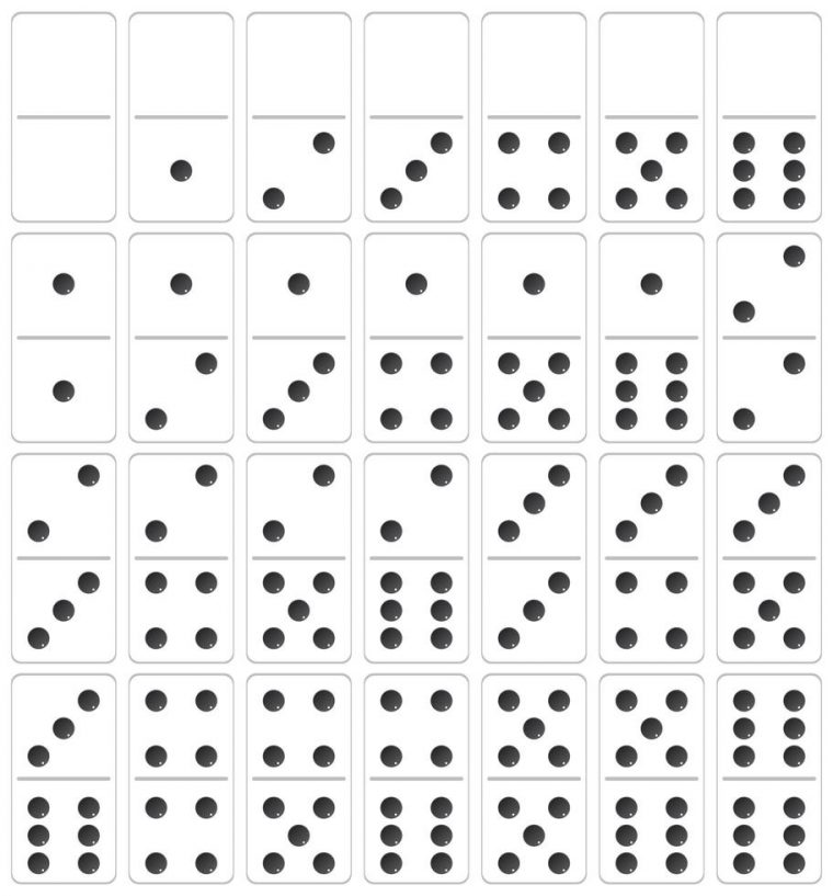 Un Ensemble De Domino – Telecharger Vectoriel Gratuit serapportantà Jeux Domino Gratuit En Ligne