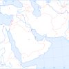Un Fond De Carte Du Proche Et Du Moyen-Orient | Langlois concernant Carte Fleuve Europe Vierge