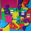 Un Mur D'apprentissage Proposait Un Quizz Audio, Une Carte à Jeux Union Européenne