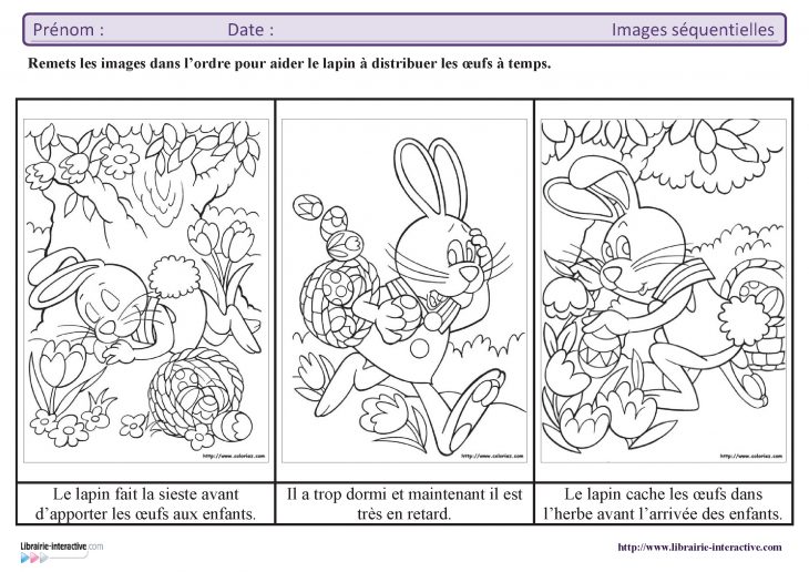 Un Petit Exercice Avec Des Images Séquentielles Sur La pour Images Séquentielles À Imprimer